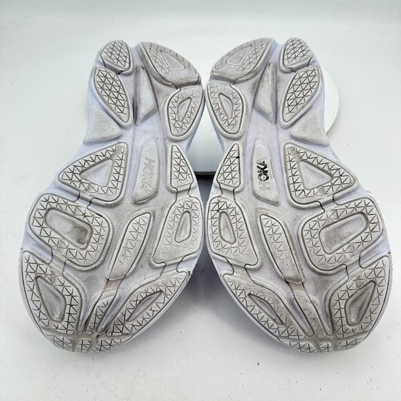 Hoka One One Bondi 8 Women Size 8.5D 1127952 WWH White Running Shoes - Picture 8 of 11